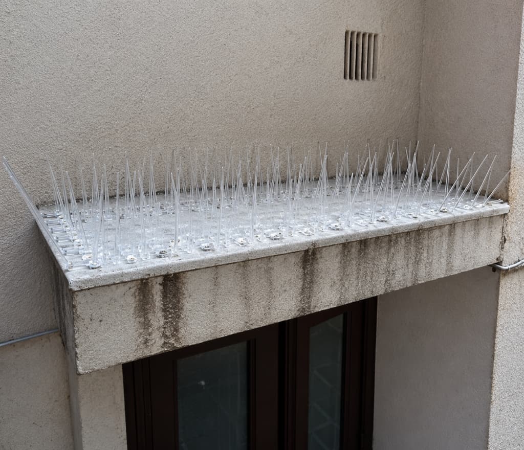 Anti-Bird Spikes - Polycarbonate Window Ledge Deterrent