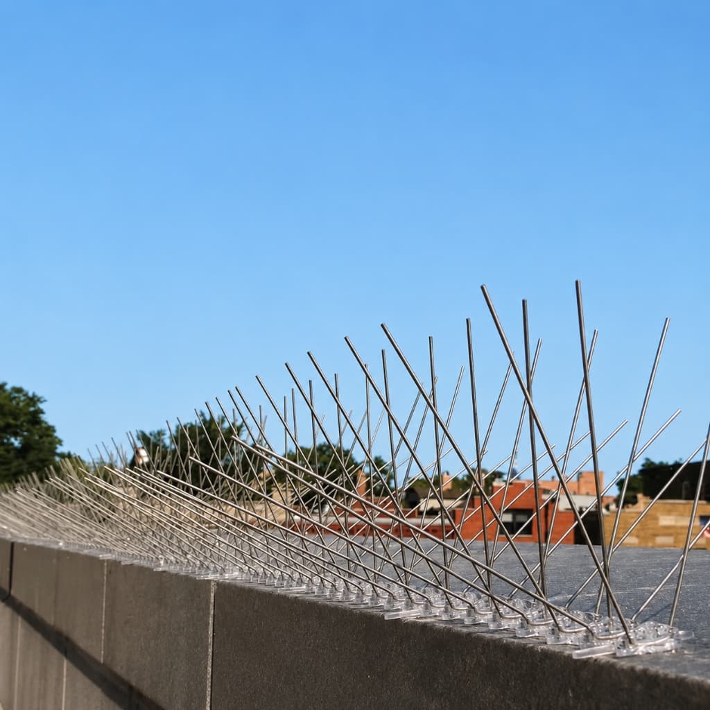 Anti-Bird Spikes - Parapet Ledge Anti-Pigeon Spikes