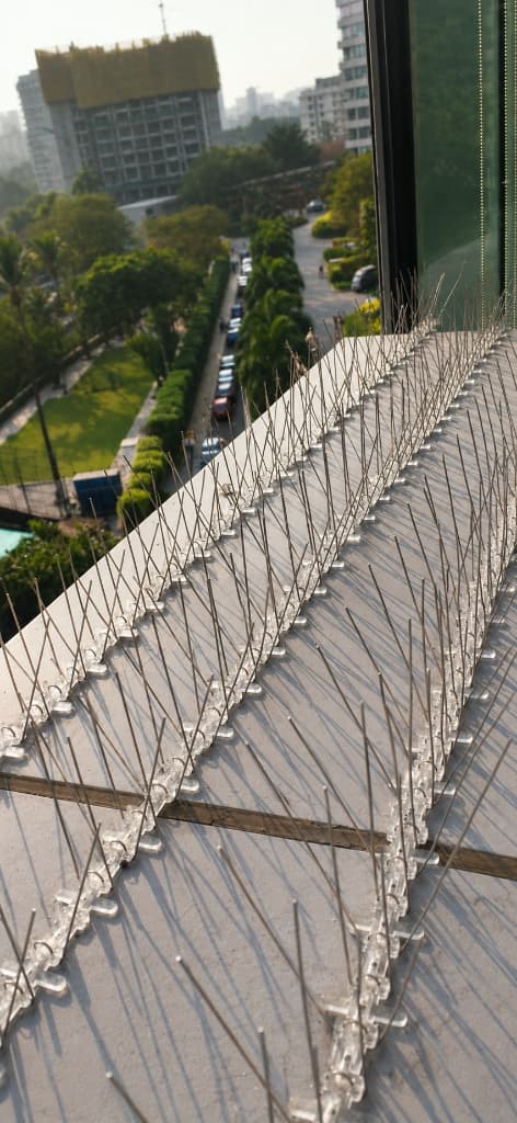 Anti-Bird Spikes - High-Rise Balcony Ledge Deterrent