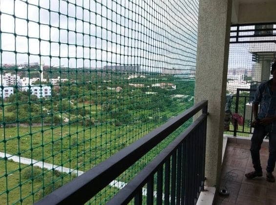 Pigeon Nets - High Rise Balcony Safety & Bird Protection